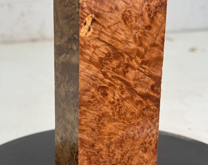 Stabilized Black Ash Burl Knife Block or Handle Blank | OVERSIZED | SBAB 868