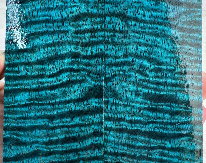 Stabilized Curly Mango Knife Scales | Oversized | SCM 653