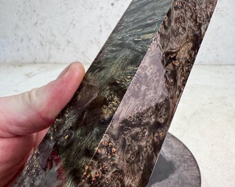 Stabilized Amboyna Burl Turning Blank | Duck or Call Blank | SAB 1065