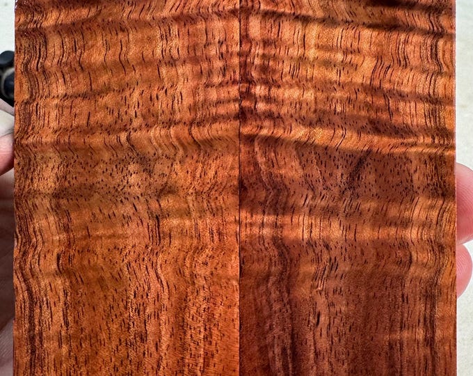 Stabilized Curly Hawaiian Koa Knife Scales | KOA 164