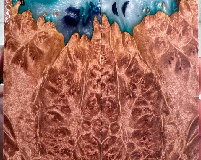 Stabilized Hybrid Maple Burl Knife Scales | SMB 1005