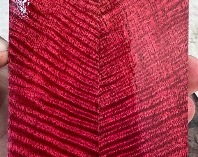 Stabilized Curly Mango Knife Scales | SCM 752