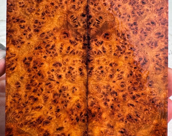 Stabilized Amboyna Burl Knife Scales | FREE SHIPPING | SAB 855