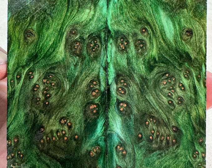 Stabilized (K&G) Redwood Lace Burl Knife Scales | SRW 975