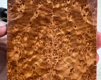 Stabilized Black Ash Burl Knife Scales | SBAB 1130