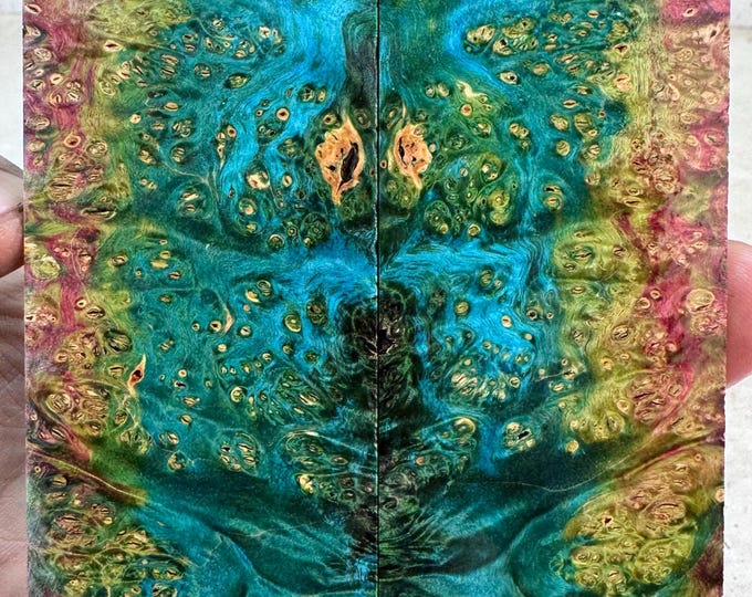 Stabilized Box Elder Burl Knife Scales | SBEB 1132