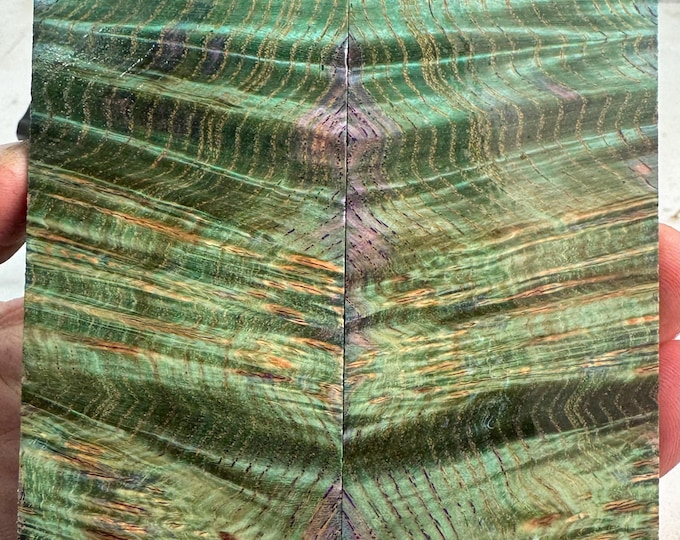 Stabilized Black Ash Burl Knife Scales | SBAB 907