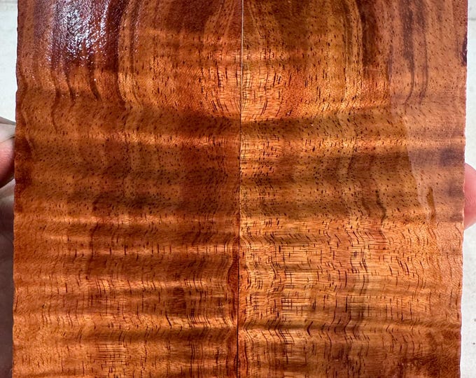 Stabilized Curly Hawaiian Koa Knife Scales | KOA 106