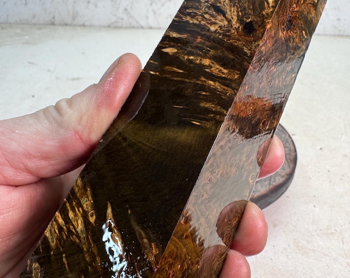 Stabilized Yellow Cedar Burl Duck Call Blank or Turning Blank | YCB 398