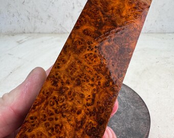 Stabilized Amboyna Burl Turning Blank | Duck or Call Blank | SAB 1062