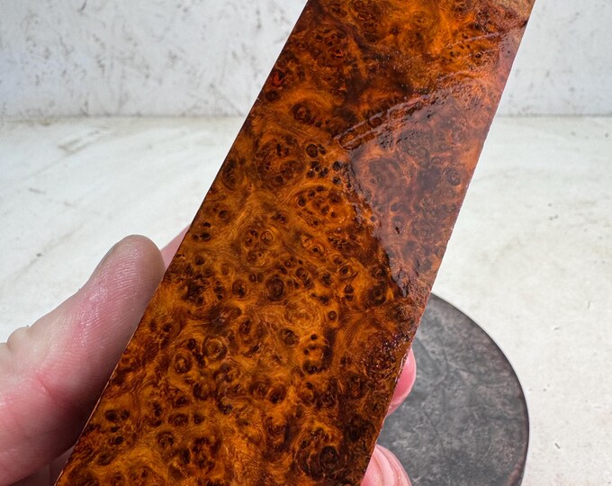 Stabilized Amboyna Burl Turning Blank | Duck or Call Blank | SAB 1062