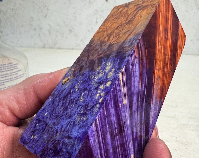 Stabilized Box Elder Burl Turning Blank | Duck or Game Call | SBEB 718