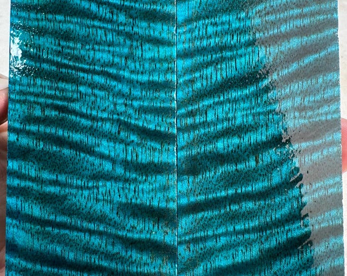 Stabilized Curly Mango Knife Scales | Oversized | SCM 650