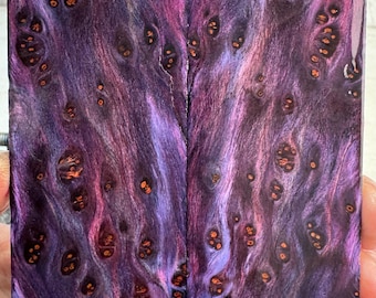 Stabilized (K&G) Redwood Lace Burl Knife Scales | THINS | SRW 926