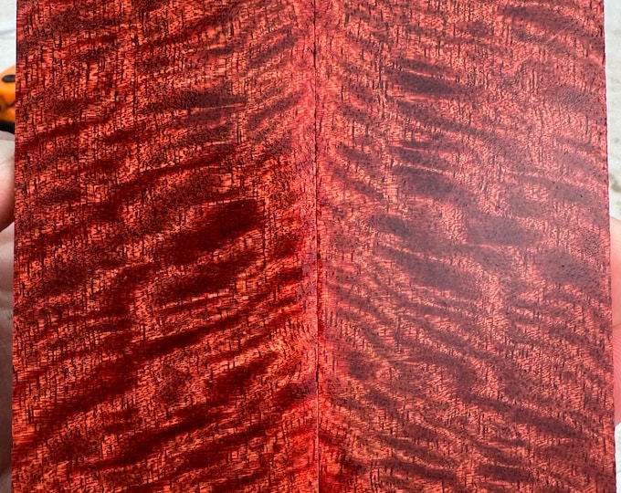Stabilized Curly Mango Knife Scales | SCM 604