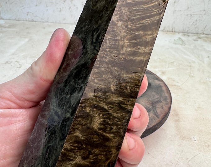 Stabilized Amboyna Burl Turning Blank | Duck or Call Blank | SAB 1341