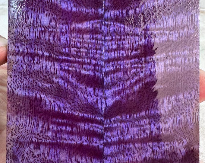 Stabilized Curly Mango Knife Scales | SCM 714