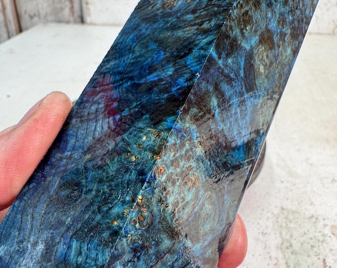 Stabilized Black Ash Burl Turning Blank | Game or Duck Call | SBAB 1136