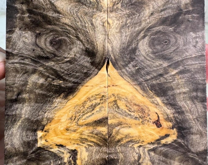 Stabilized Buckeye Burl Knife Scales | SBB 1074