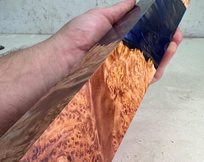Stabilized Maple Burl Hybrid Turning Blank | Pool Cue Blank | SMB 1002