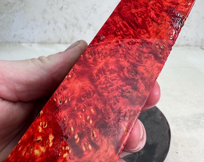 Stabilized Amboyna Burl Turning Blank | Duck or Call Blank | SAB 1154