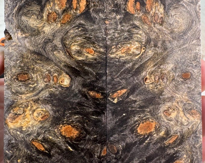 Stabilized Buckeye Burl Knife Scales | SBB 1083
