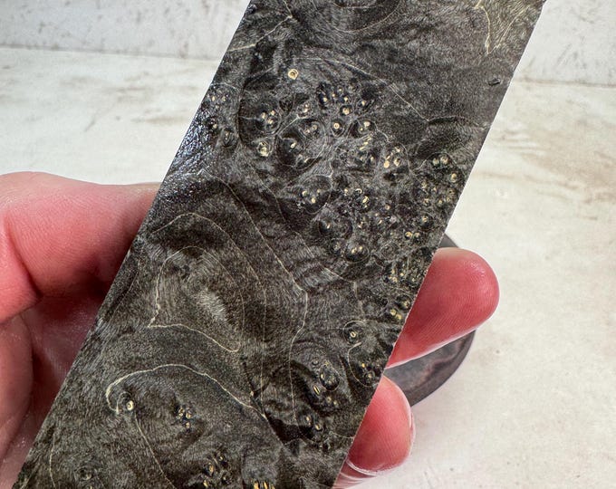 Stabilized Box Elder Burl Knife Blank | SBEB 1190