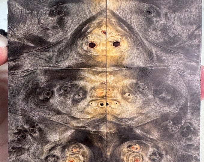 Stabilized Buckeye Burl Knife Scales | SBB 1187