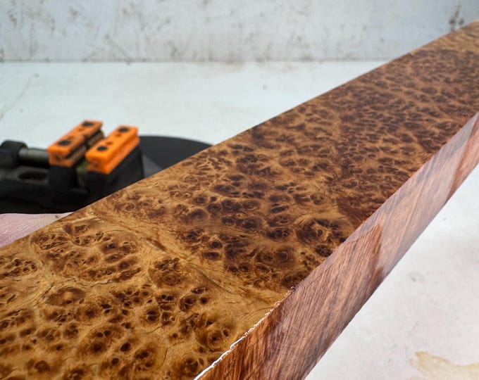 Stabilized Amboyna Burl Pool Cue Blank | SAB 715