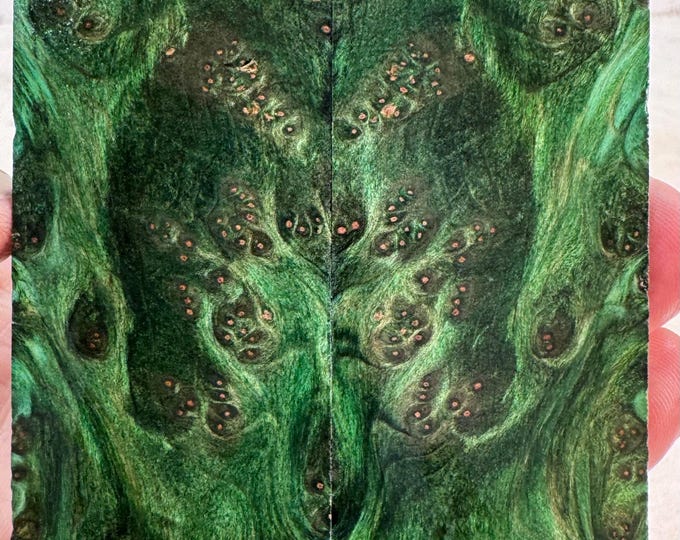 Stabilized (K&G) Redwood Lace Burl Knife Scales | SRW 977