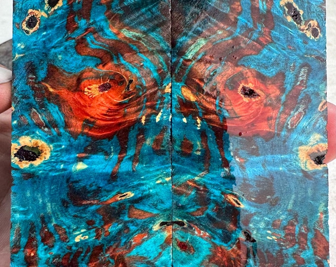 Stabilized Buckeye Burl Knife Scales | SBB 1161