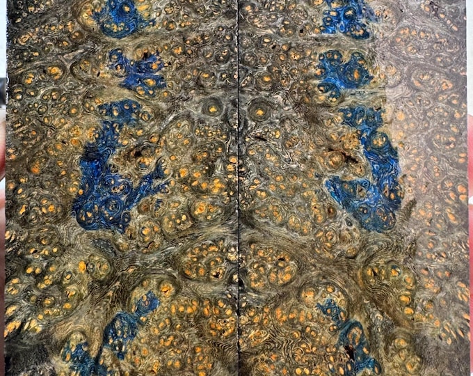 Stabilized Amboyna Burl Knife Scales | SAB 1103