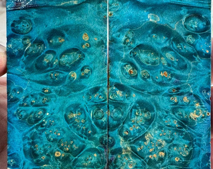 Stabilized Box Elder Burl Knife Scales | SBEB 1104