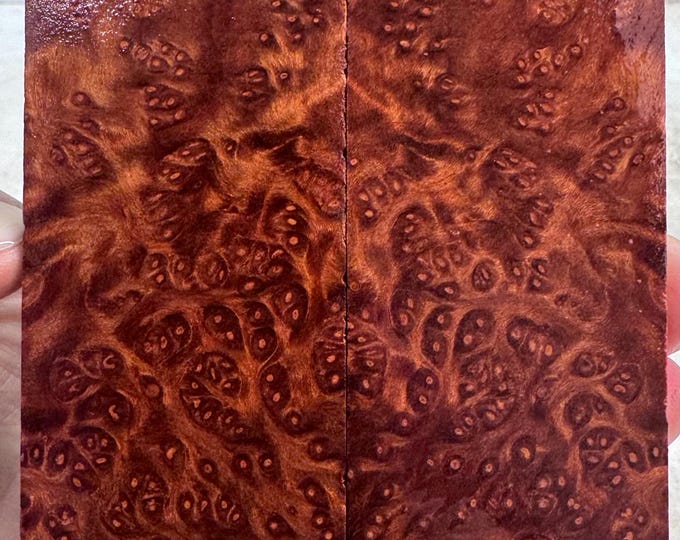 Stabilized Redwood Lace Burl Knife Scales | SRW 1021