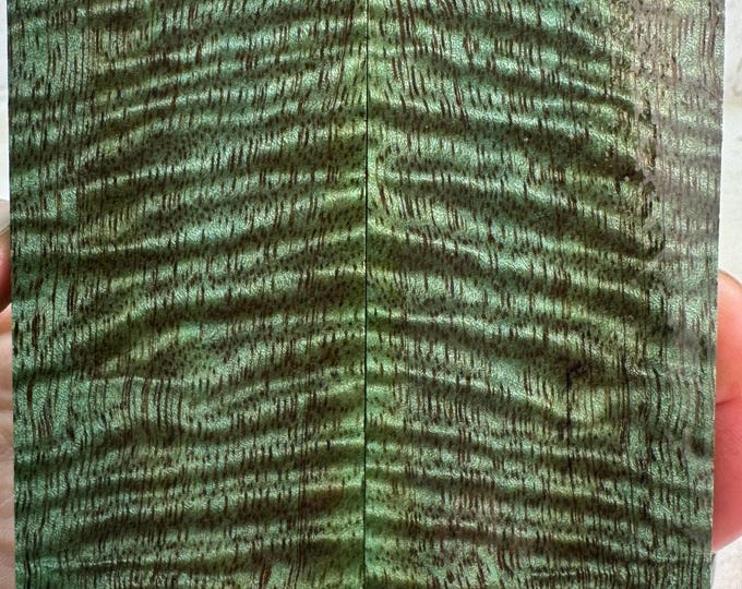 Stabilized Curly Mango Knife Scales | SCM 513