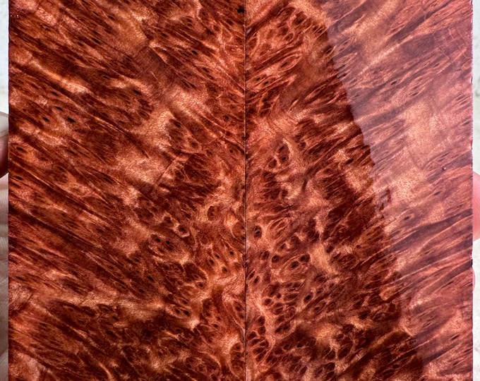 Stabilized Redwood Lace Burl Knife Scales | SRW 810