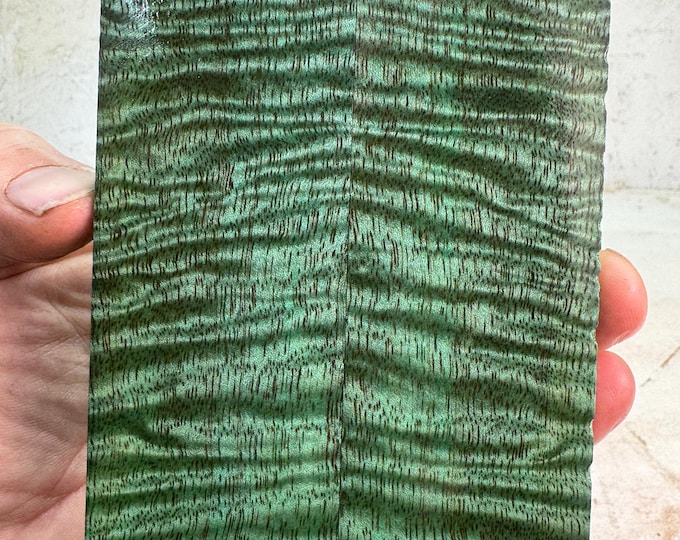 Stabilized Curly Mango Knife Scales | SCM 512