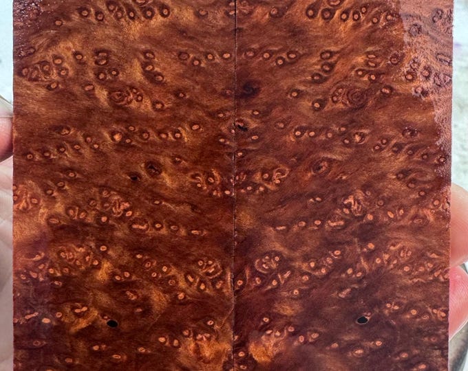 Stabilized Redwood Lace Burl Knife Scales | SRW 1025