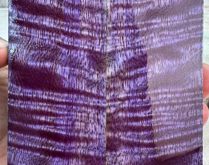 Stabilized Curly Mango Knife Scales | SCM 713