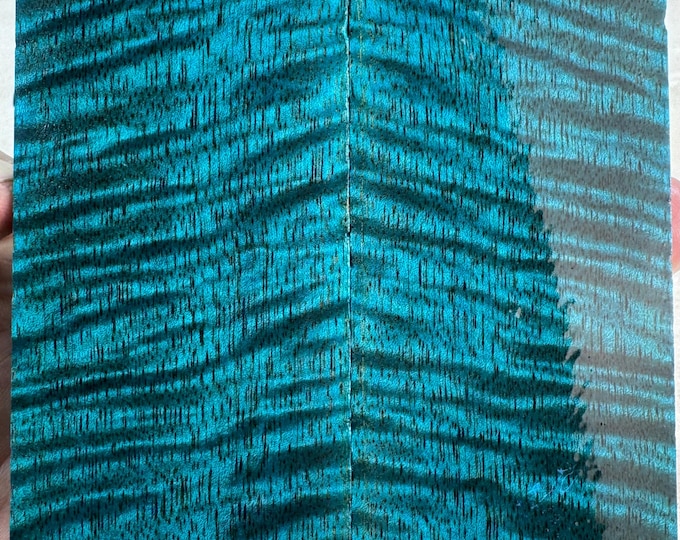 Stabilized Curly Mango Knife Scales | Oversized | SCM 652