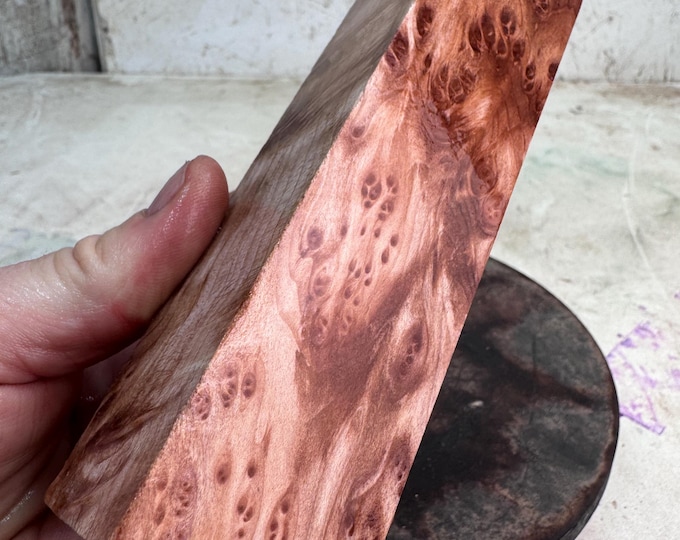 Stabilized (by K&G) Redwood Lace Burl Turning Blank | Game Call | SRW 955