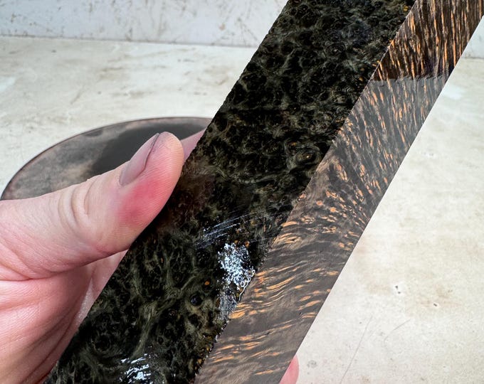 Stabilized Amboyna Burl Turning Blank | Duck or Call Blank | SAB 1342