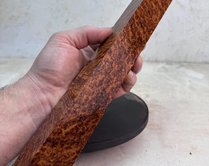 Stabilized Amboyna Burl Turning Blank | Pool Cue Blank | SAB 1351