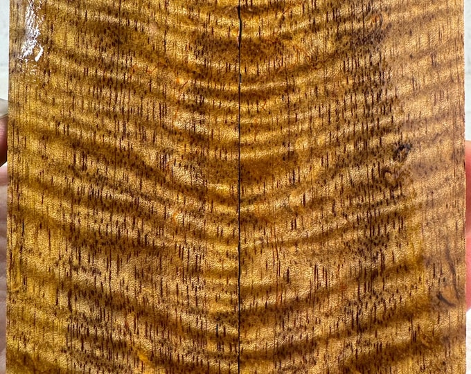 Stabilized Curly Mango Knife Scales | SCM 516