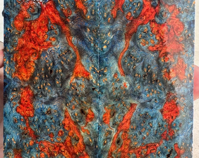 Stabilized Amboyna Burl Knife Scales | SAB 1171