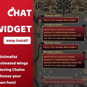 Vampire StreamElements Chat Widget for Youtube/Twitch Streams
