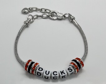 Ducks Inspired Bracelet with Rhinestones