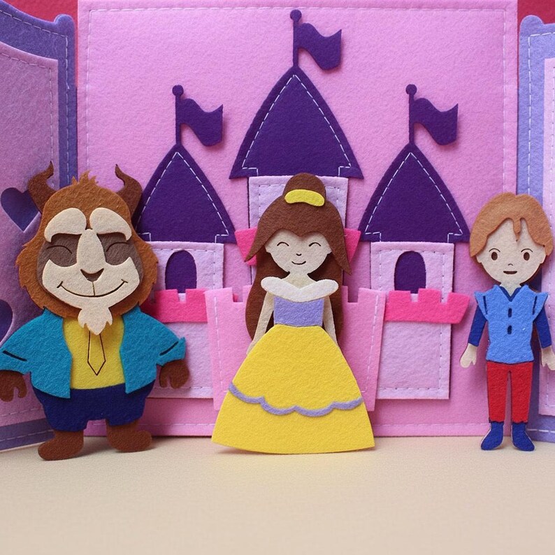 Princess Quiet Book Dress up Playset Montessori Busy Book Felt Princess Quiet Book Dress up Playset Montessori Busy Book Felt