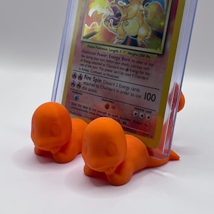 Cute Charmander Trading Card Stand Display Pokémon 3D Printed (2x)