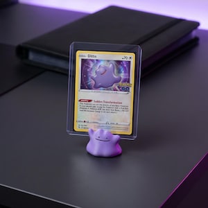 Soporte para cartas coleccionables Ditto de Pokémon impreso en 3D